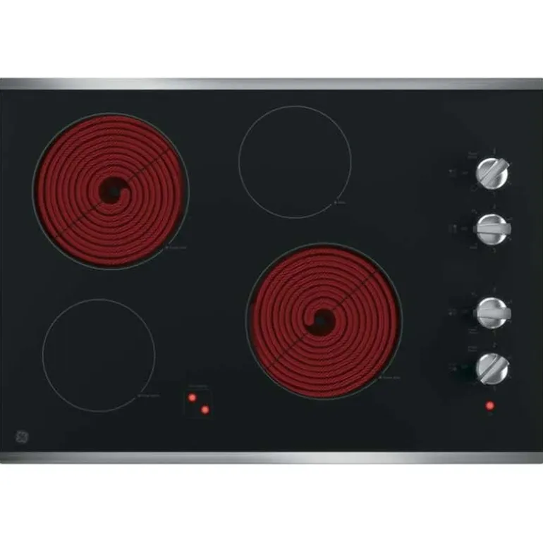 GE Cooktop Glass-Ceramic Black 30" Black - JP3030SWSS