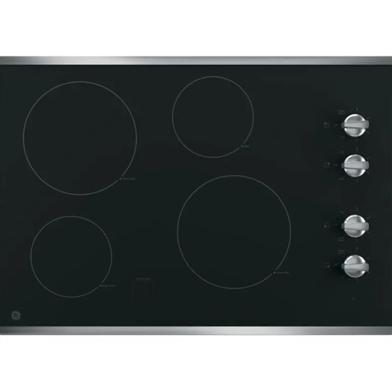 GE Cooktop Glass-Ceramic Black 30" Black - JP3030SWSS