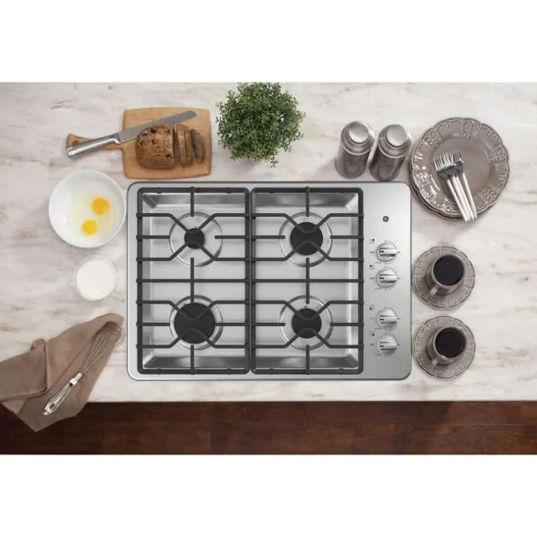 GE Cooktop Stainless Steel 30" Gaz Stainless Steel - JGP3030SLSS