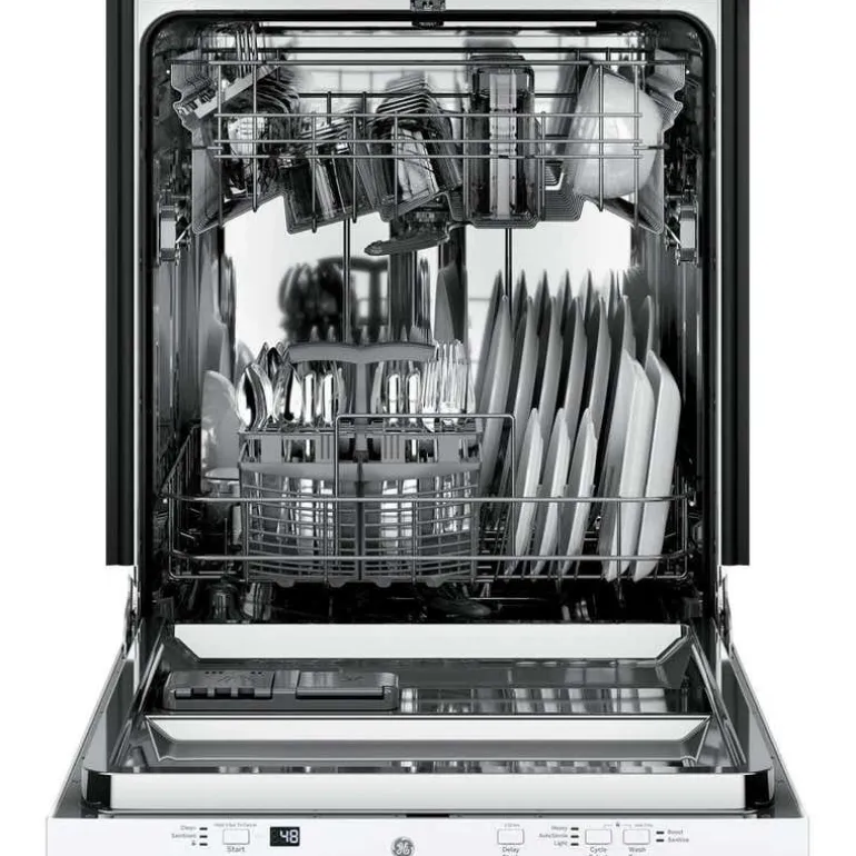 GE Dishwasher Built-In White 24" 51dB - GDT225SGLWW