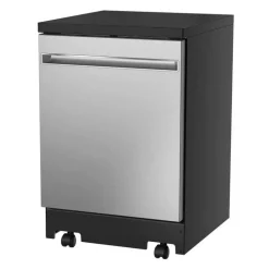 GE Dishwasher Portable Stainless Steel 24" 56dB - GPT225SSLSS