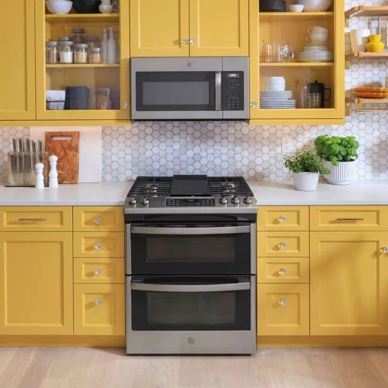 GE Double Oven Range Stainless Steel 30" Gaz Gas - JCGSS86SPSS