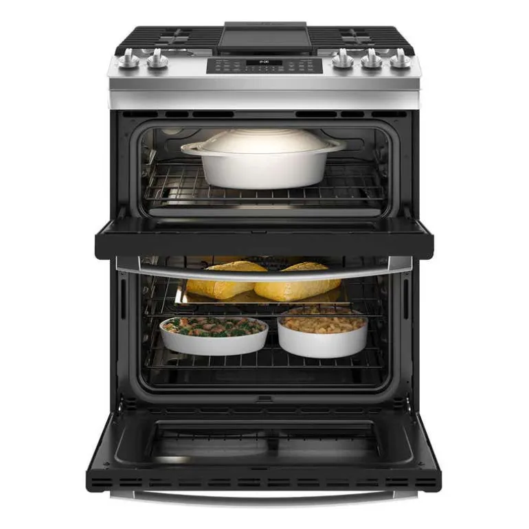 GE Double Oven Range Stainless Steel 30" Gaz Gas - JCGSS86SPSS
