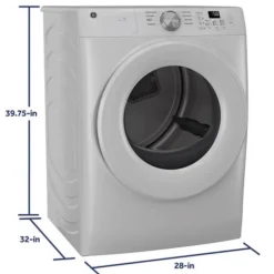 GE Dryer  White 28" - GFD35ESMYWW
