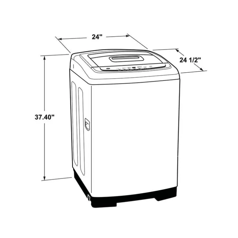 GE Portable Washer Top-Load White 24'' 750 RPM - GNW128PSMWW