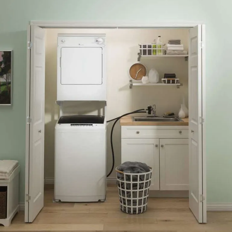 GE Portable Washer Top-Load White 24'' 750 RPM - GNW128PSMWW