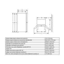 GE Profile 28,7 Cu Ft 36 In Refrigerator Stainless Steel Bottom Freezer, French door - PAD28BYTFS