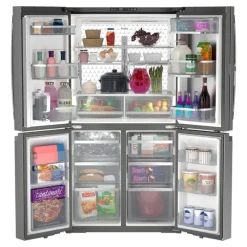 GE Profile 28,7 Cu Ft 36 In Refrigerator Stainless Steel Bottom Freezer, French door - PAD28BYTFS