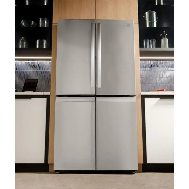 GE Profile 28,7 Cu Ft 36 In Refrigerator Stainless Steel Bottom Freezer, French door - PAD28BYTFS