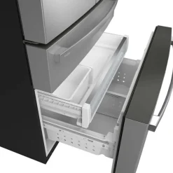 GE Profile 28,7 Cu Ft 36 In Refrigerator Stainless Steel Bottom Freezer, French door - PGE29BYTFS