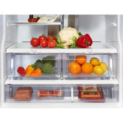 GE Profile 20.8 Cu Ft 30 In Refrigerator Slate Bottom Freezer, French door - PNE21NMLKES