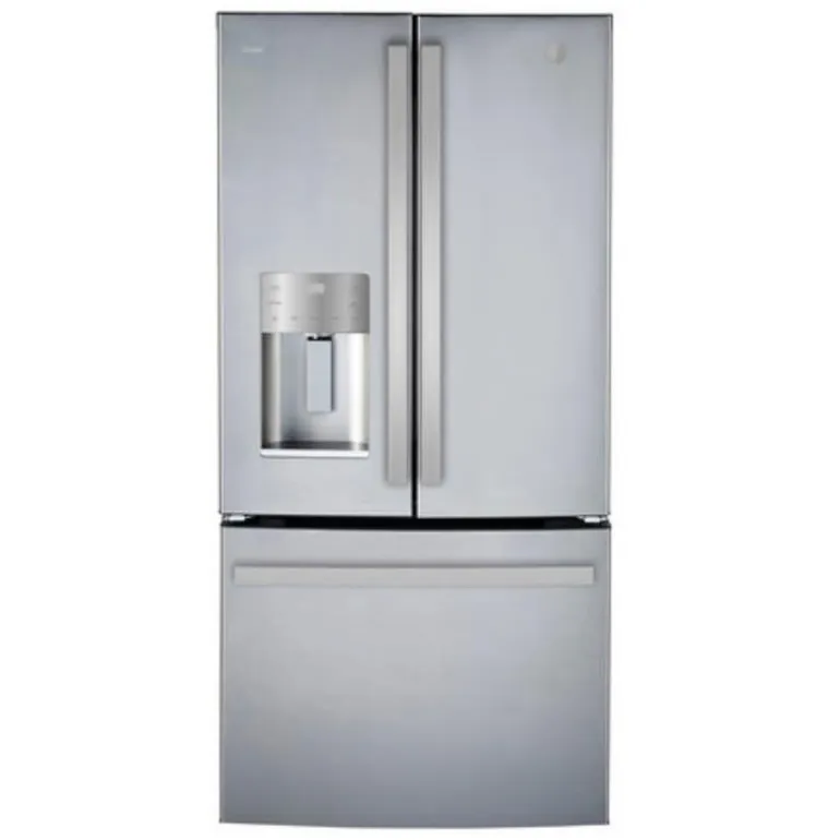 GE Profile 17,5 Cu Ft 33 In Refrigerator Stainless Steel Bottom Freezer, French door - PYE18HYRCFS