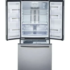 GE Profile 20,8 Cu Ft 30 In Refrigerator Stainless Steel Bottom Freezer, French door - PNE21NYRKFS