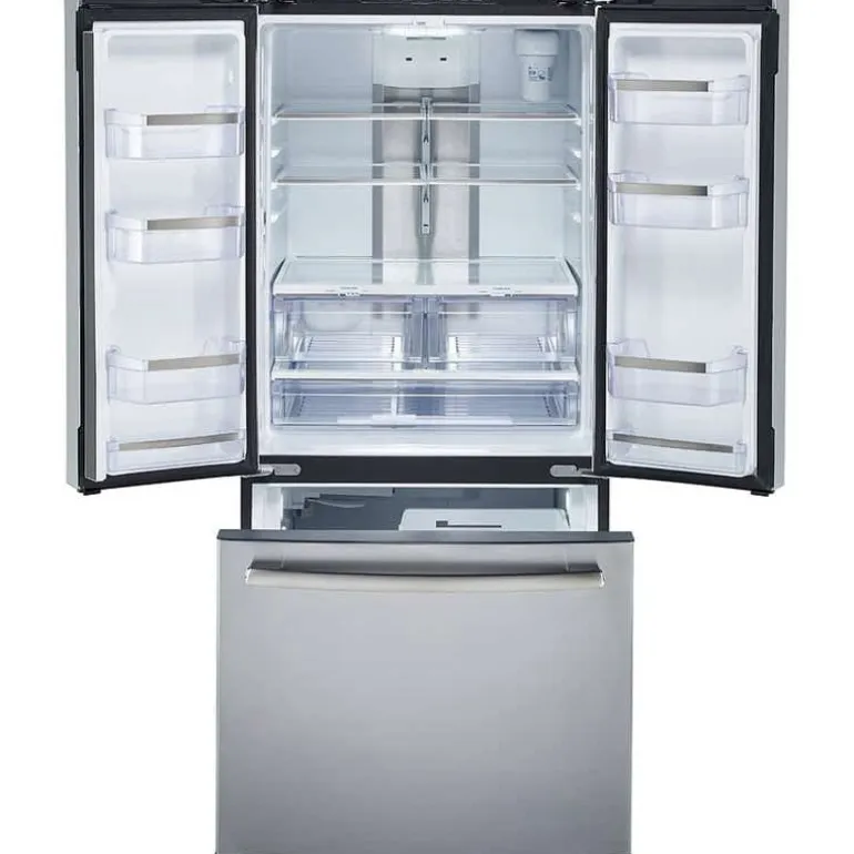 GE Profile 20,8 Cu Ft 30 In Refrigerator Stainless Steel Bottom Freezer, French door - PNE21NYRKFS