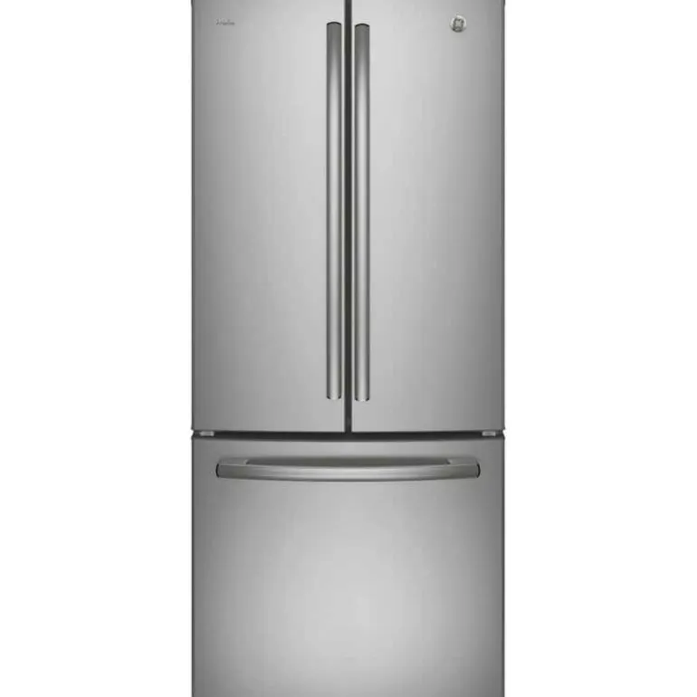 GE Profile 20,8 Cu Ft 30 In Refrigerator Stainless Steel Bottom Freezer, French door - PNE21NYRKFS