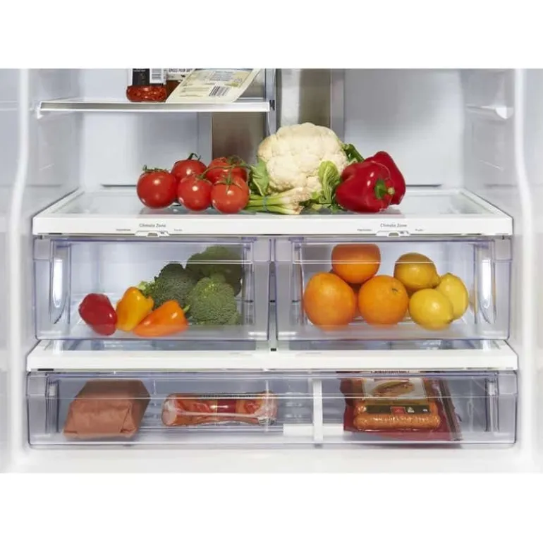 GE Profile 20,8 Cu Ft 30 In Refrigerator Stainless Steel Bottom Freezer, French door - PNE21NYRKFS