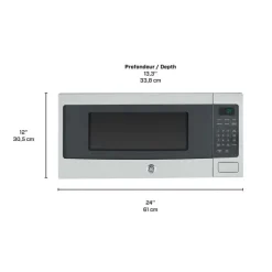 GE Profile 1.1 Cu Ft Microwave Stainless Steel 24