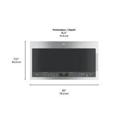 GE Profile 2.1 Cu Ft Microwave/Hood, Stainless Steel, 400 - PVM2188SJC