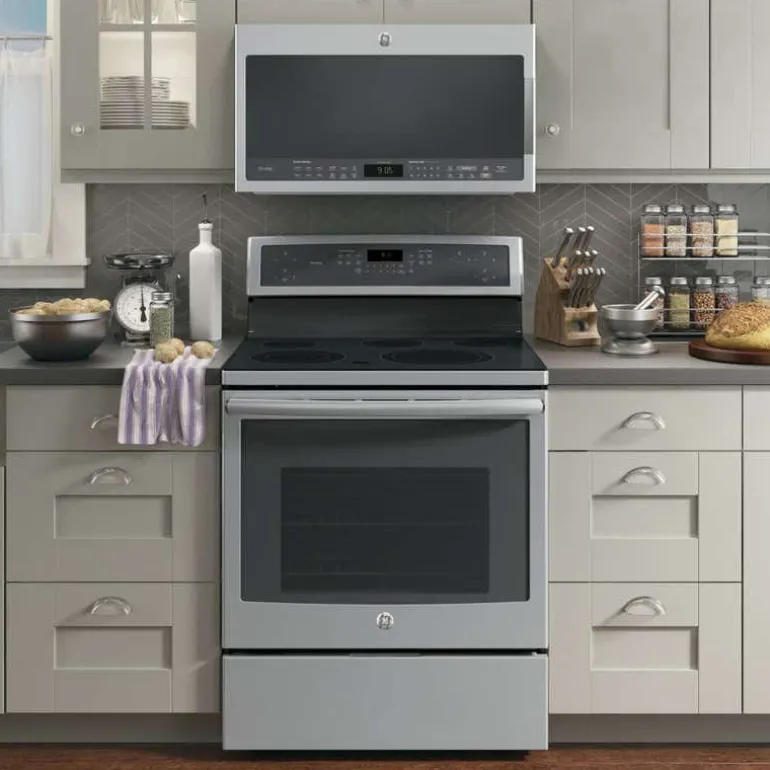 GE Profile 2.1 Cu Ft Microwave/Hood, Stainless Steel, 400 - PVM2188SJC