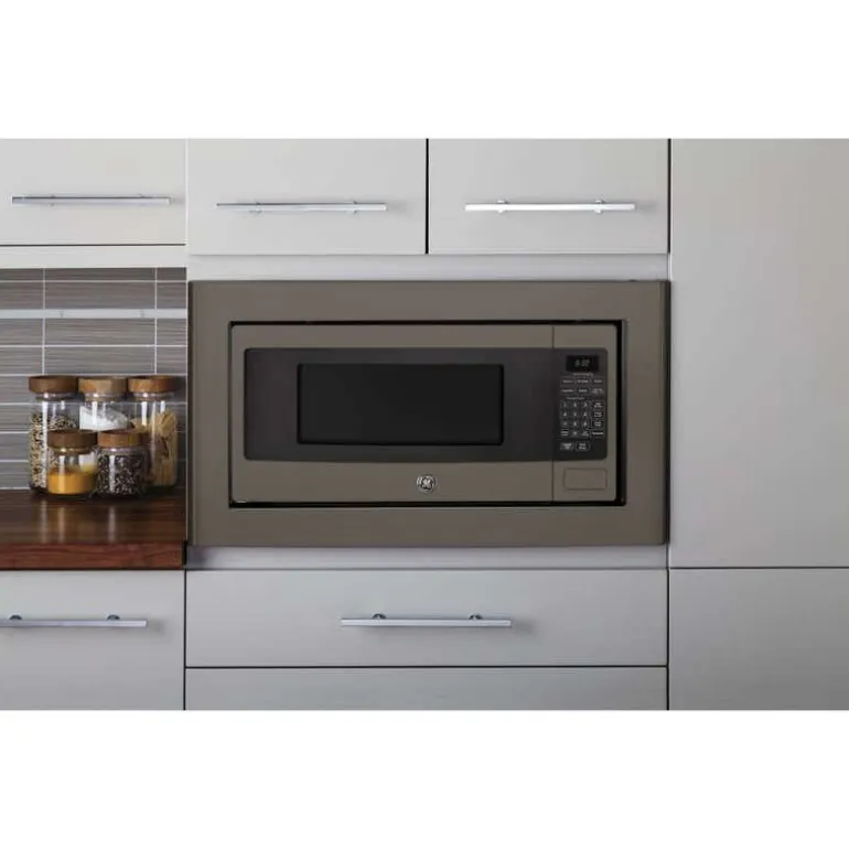 GE Profile 1.1 Cu Ft Microwave Slate 24" PEM10SLFC