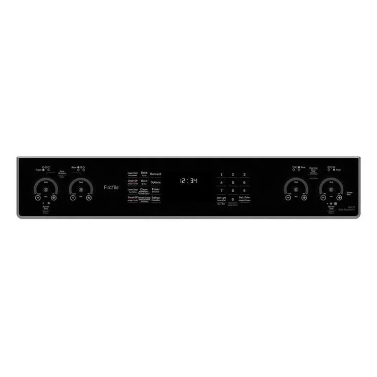 GE Profile 30 In Double Slide-In Range Stainless Steel 30" Electric Glass-Ceramic - PCS980YMFS