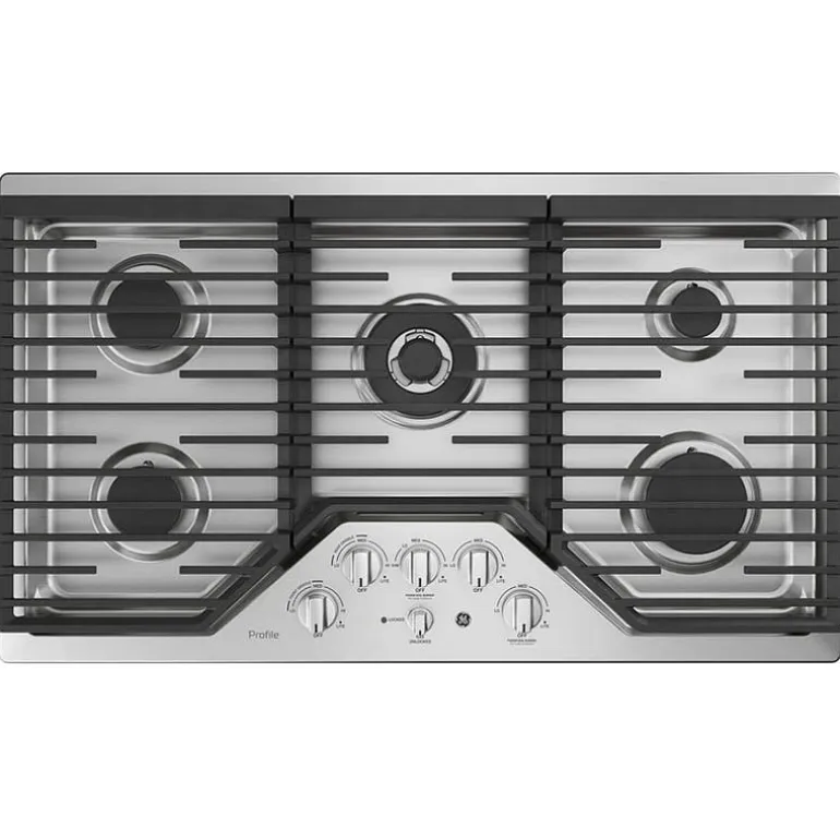 GE Profile Cooktop Gas Stainless Steel 36" Stainless Steel - PGP9036SLSS