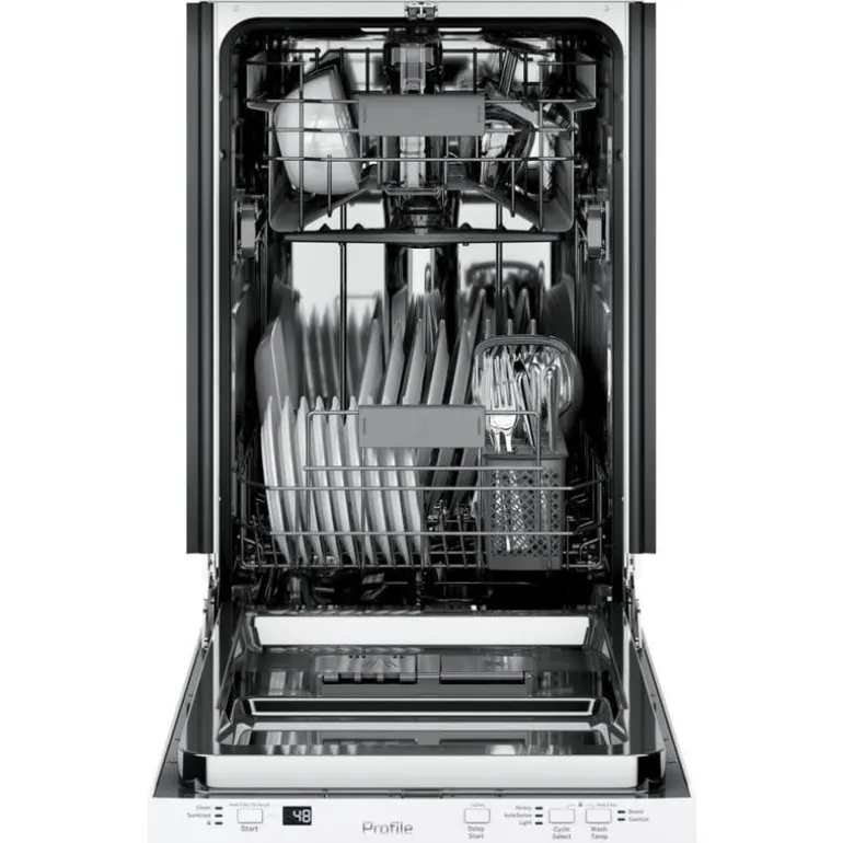 GE Profile Dishwasher Built-In White 18" 47dB - PDT145SGLWW