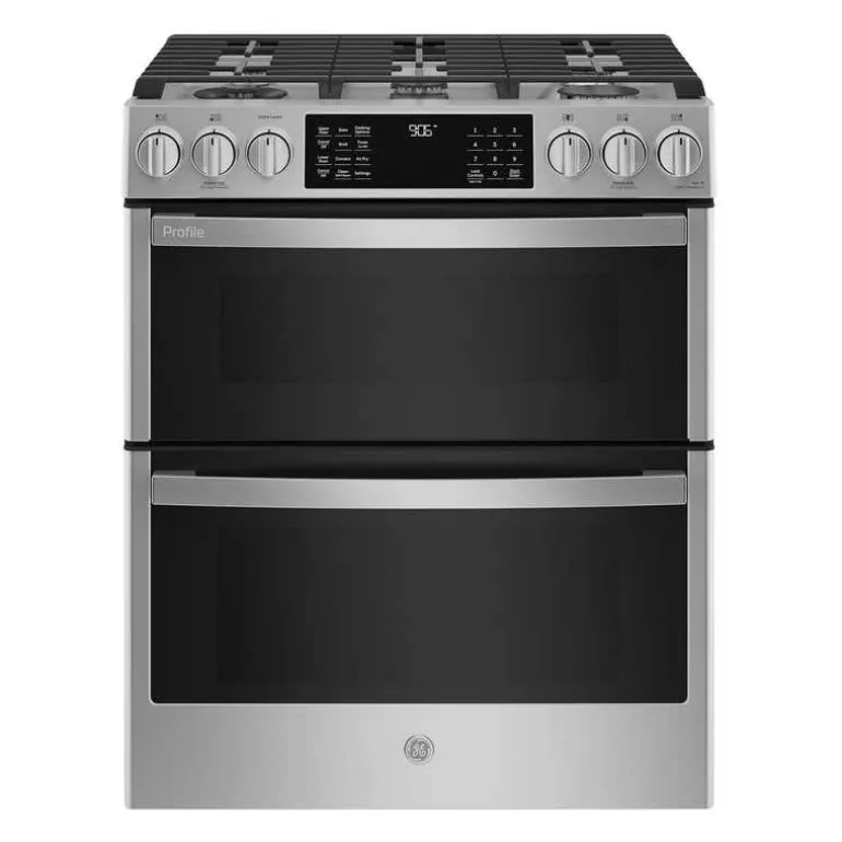 GE Profile Double Oven Range Stainless Steel 30" Gaz Gas - PCGS960YPFS