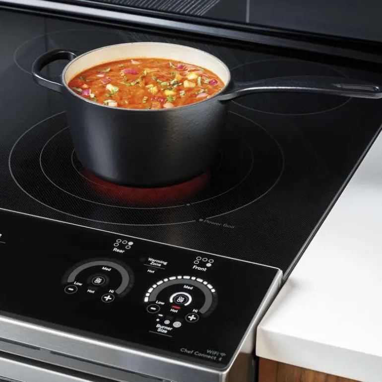 GE Profile Range Stainless Steel 30" Electric Glass-Ceramic - PSS93YPFS