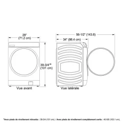 GE Profile Washer & Dryer Kit, Saphire Blue, Front-Load - PFW-PFD87