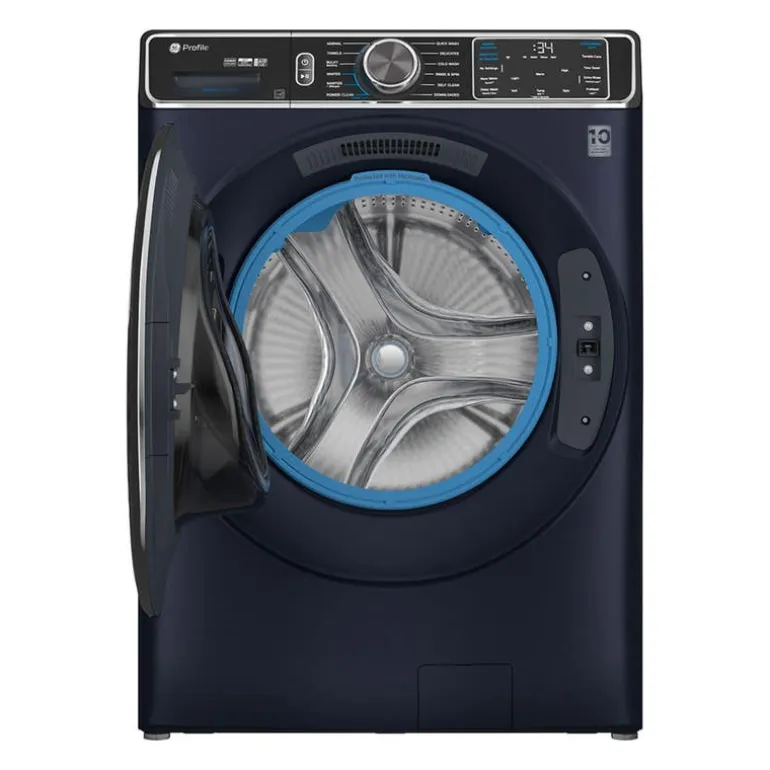 GE Profile Washer & Dryer Kit, Saphire Blue, Front-Load - PFW-PFD87