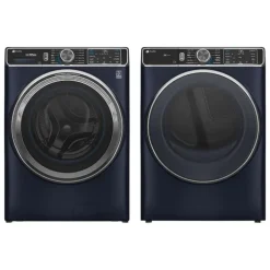 GE Profile Washer & Dryer Kit, Saphire Blue, Front-Load - PFW-PFD87