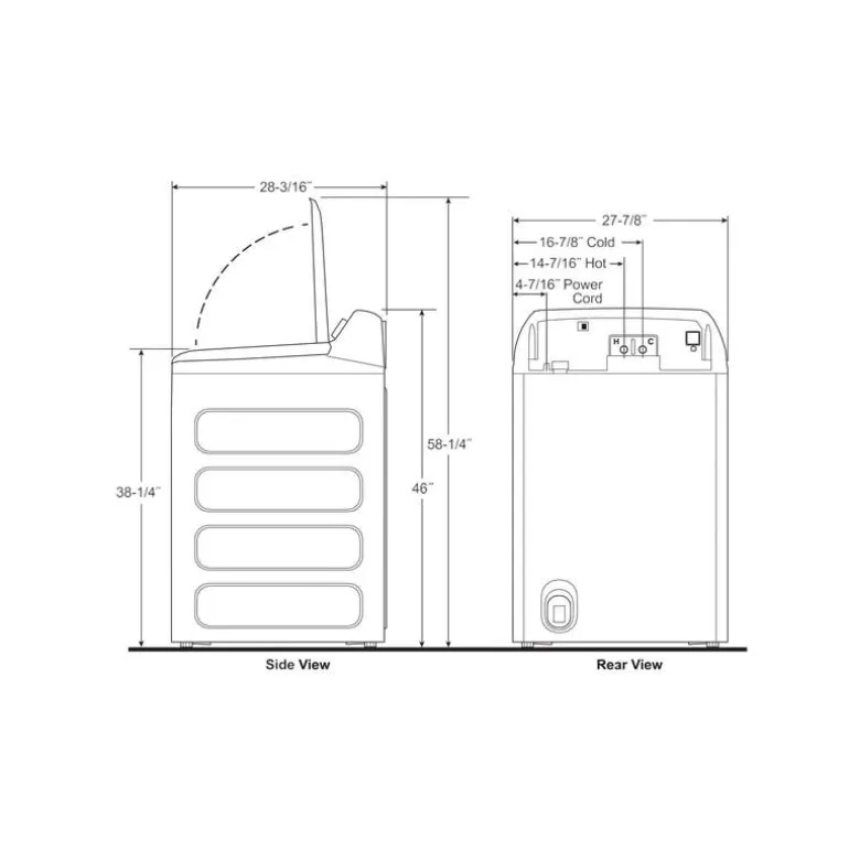 GE Profile Washer Top-Load Sapphire Blue 28" - PTW800BPWRS
