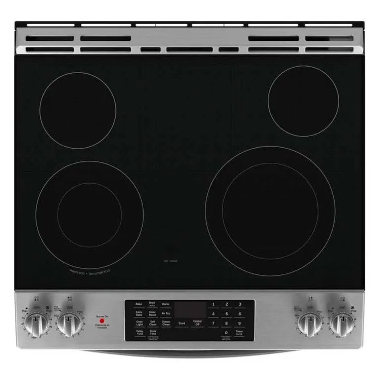 GE Range Stainless Steel 30" Electric Glass-Ceramic - JCS830SVSS