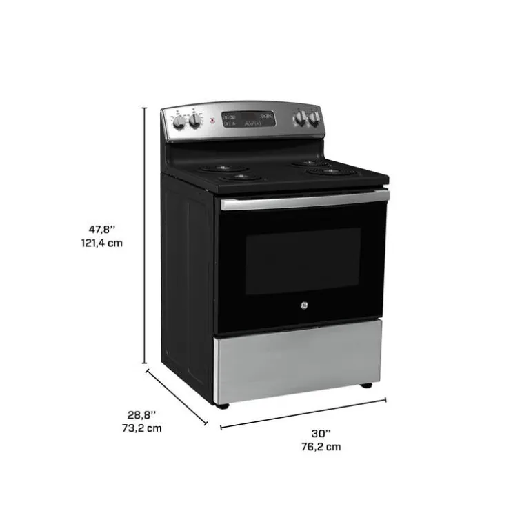 GE Range Stainless Steel 30" Electric Coil elements - JCBS350SVSS