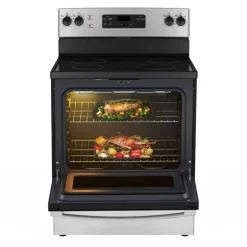 GE Range Stainless Steel 30" Electric Glass-Ceramic - JCBS630SVSS