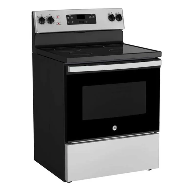 GE Range Stainless Steel 30" Electric Glass-Ceramic - JCBS630SVSS