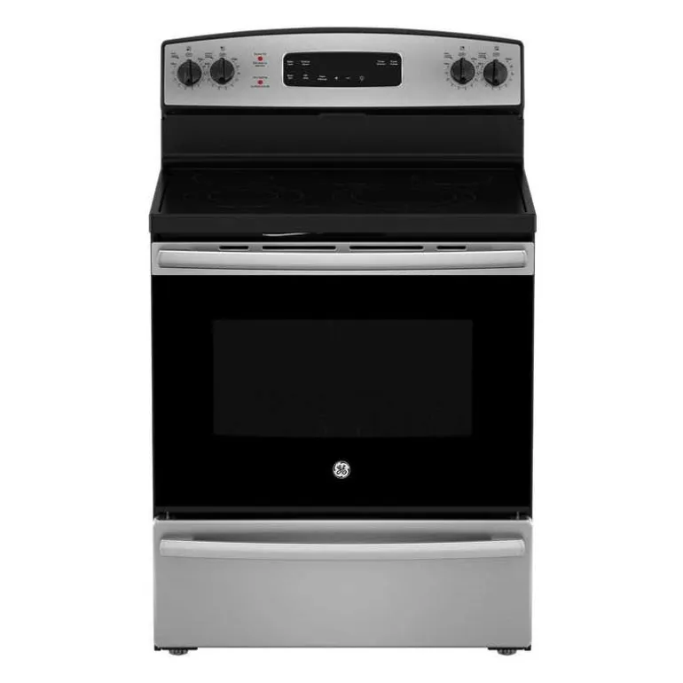 GE Range Stainless Steel 30" Electric Glass-Ceramic - JCBS630SVSS