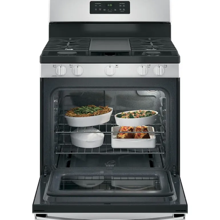 GE Range Stainless Steel 30" Gaz Gas - JCGBS66SEKSS