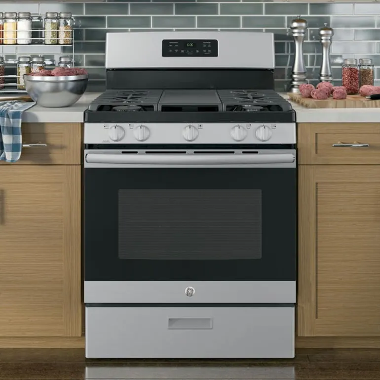 GE Range Stainless Steel 30" Gaz Gas - JCGBS66SEKSS