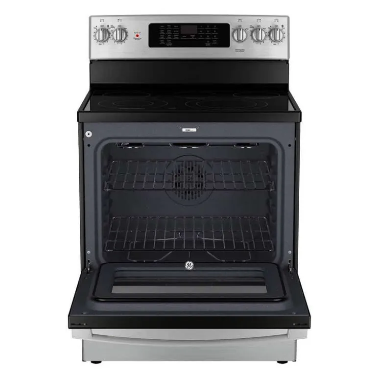 GE Range Stainless Steel 30" Electric Glass-Ceramic - JCB840STSS
