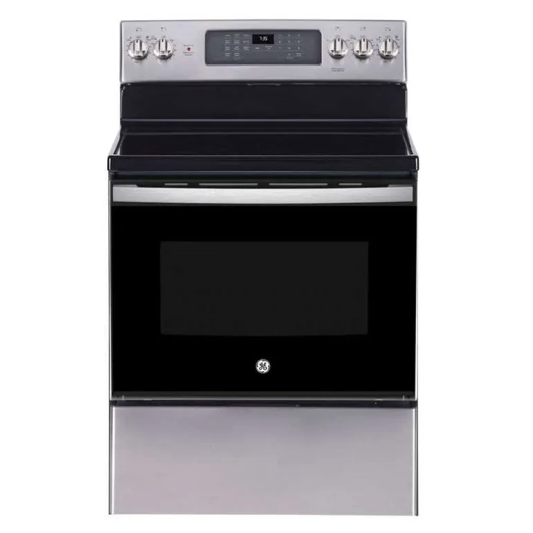 GE Range Stainless Steel 30" Electric Glass-Ceramic - JCB840STSS