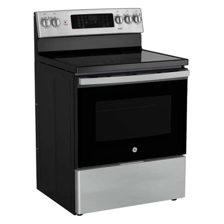 GE Range Stainless Steel 30" Electric Glass-Ceramic - JCB840STSS