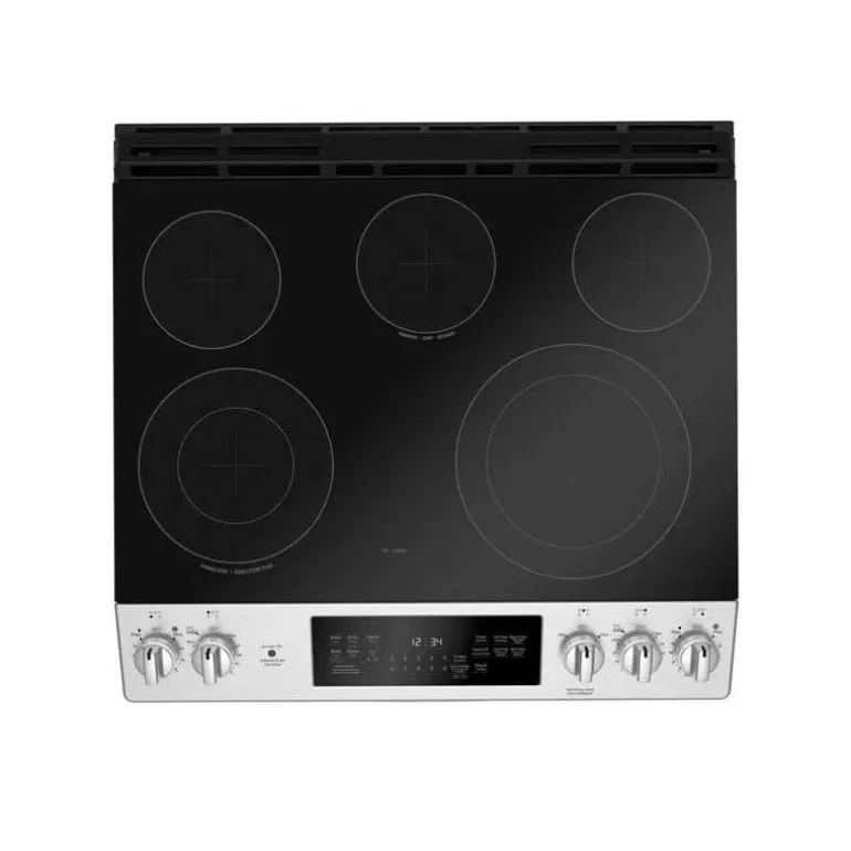GE Range Stainless Steel 30" Electric Glass-Ceramic - JCS840SMSS