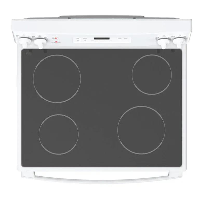 GE Range White 30" Electric Glass-Ceramic - JCB630DKWW