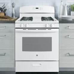 GE Range White 30" Gaz Gas - JCGBS60DEKWW