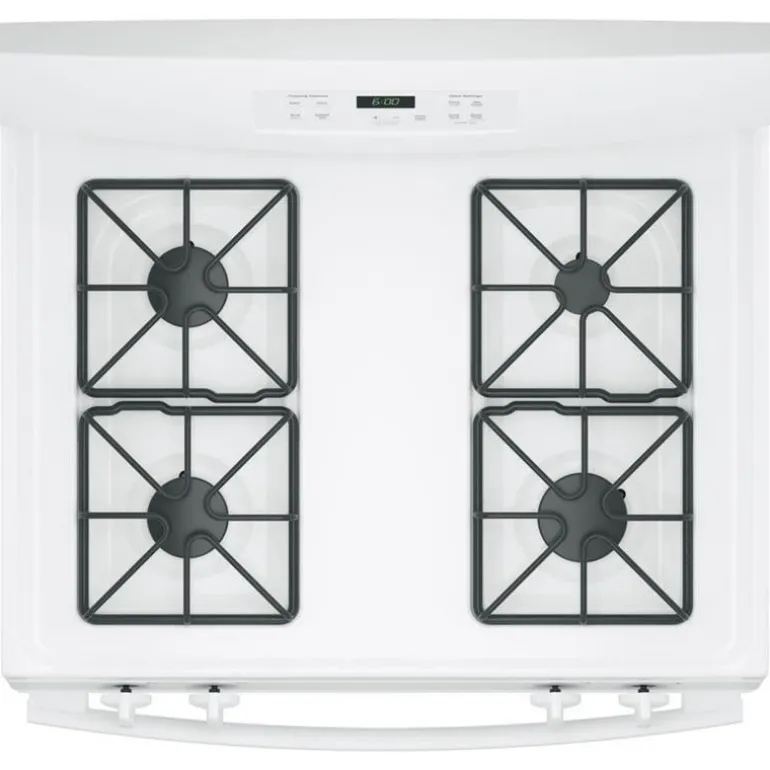 GE Range White 30" Gaz Gas - JCGBS60DEKWW