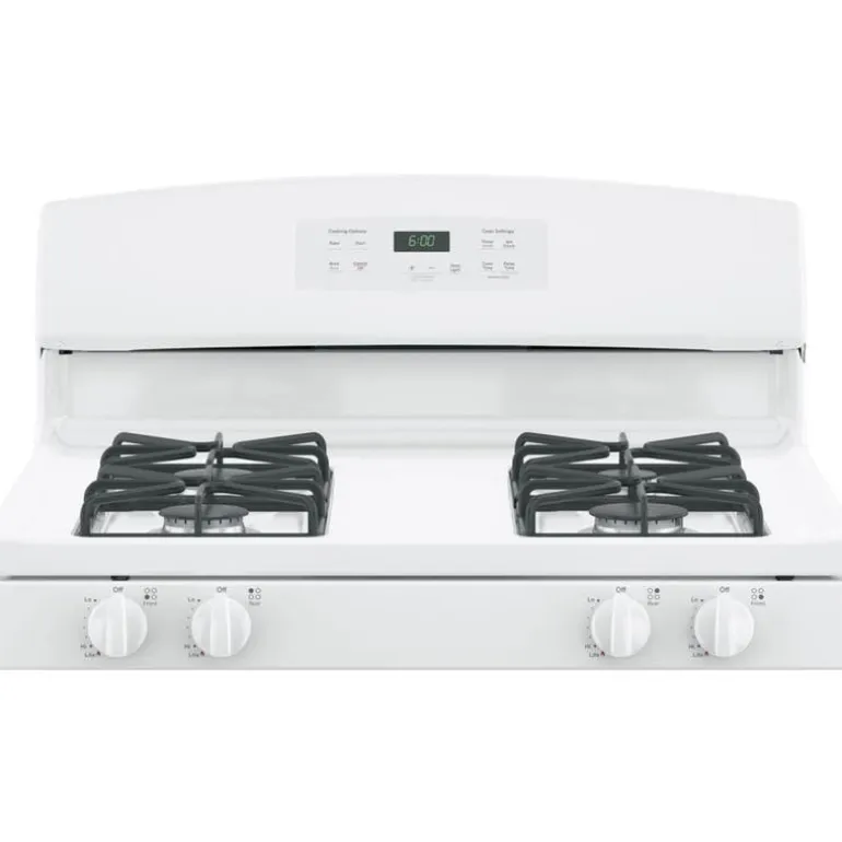 GE Range White 30" Gaz Gas - JCGBS60DEKWW
