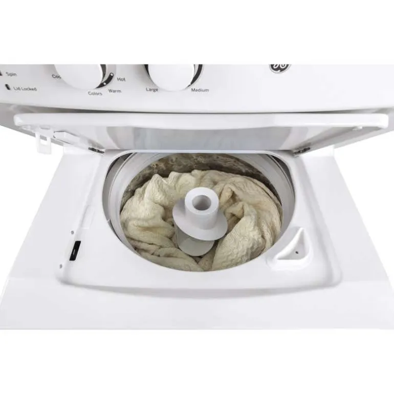 GE Spacemaker Laundry Center, White, 27", Top-Load - GUD27ESMMWW