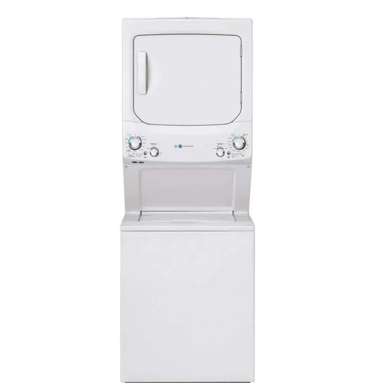 GE Spacemaker washer dryer, White, 27'', 800 RPM - GUD27EEMNWW